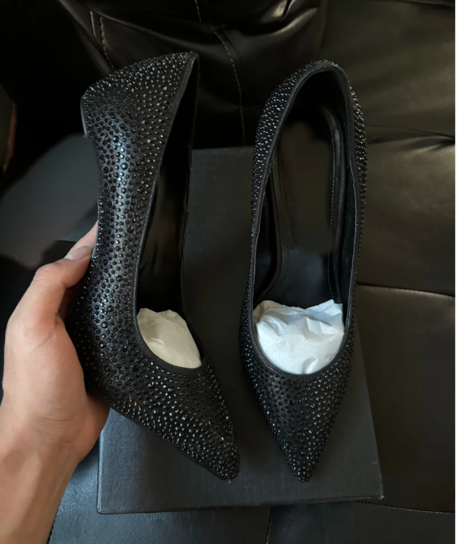 Black Crysta Heel