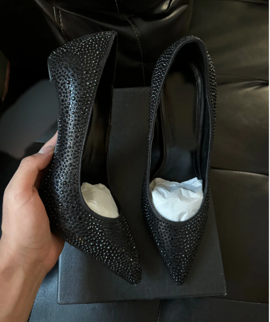 Black Crysta Heel